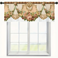 Floral Print Curtain Valance – Country-Style Rod Pocket Design